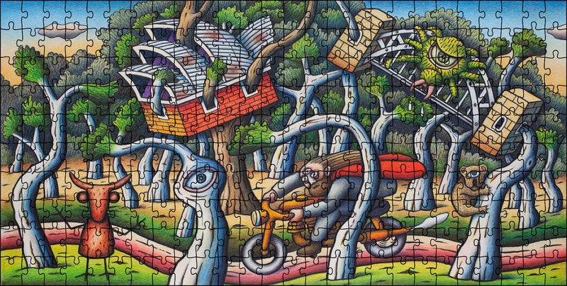 Gumscape with Road and Creatures Puzzle No. 2