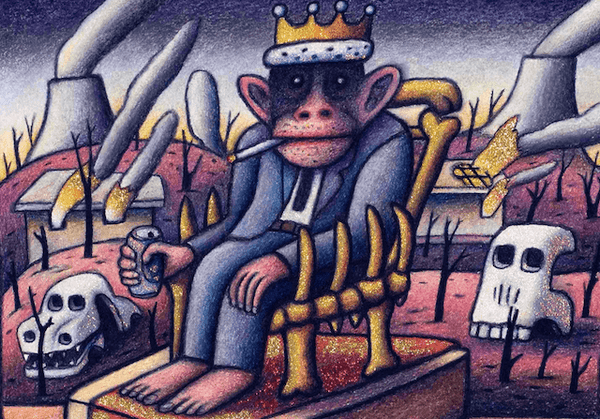 monkey king limited edition fine art print Reg Mombassa Store 