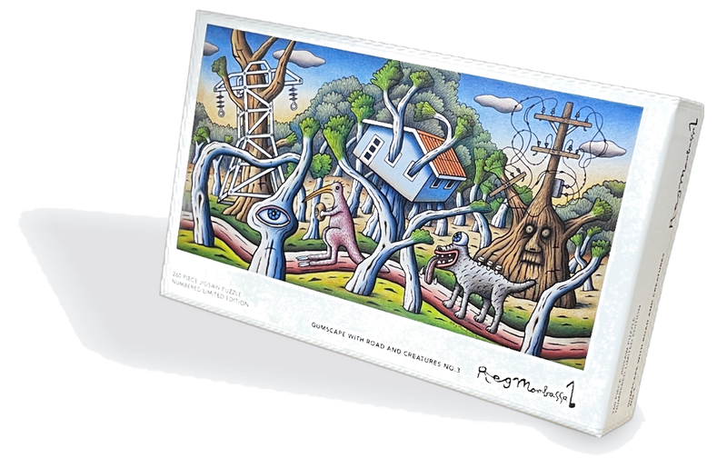 Gumscape with Road and Creatures Puzzle No. 3