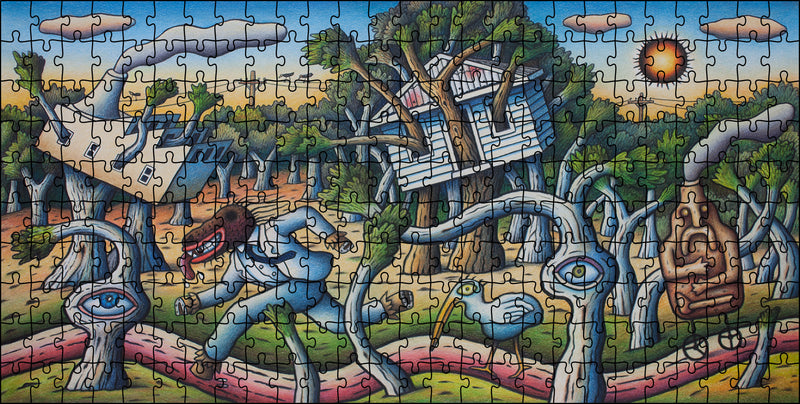 Gumscape with Road and Creatures Puzzle No. 1